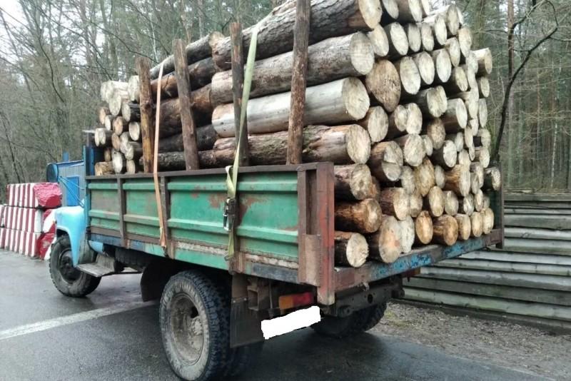 В прикордонні виявили вантажний автомобіль з деревиною невідомого походження