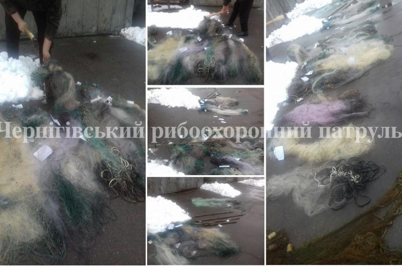 Чернігівський рибоохоронний патруль знищив понад 1,5 км сіток