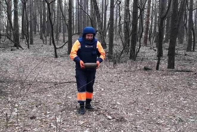 Опасная находка: житель Черниговщины нашел снаряд времен Второй мировой войны