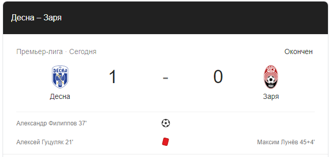 «Десна» обіграла «Зорю»