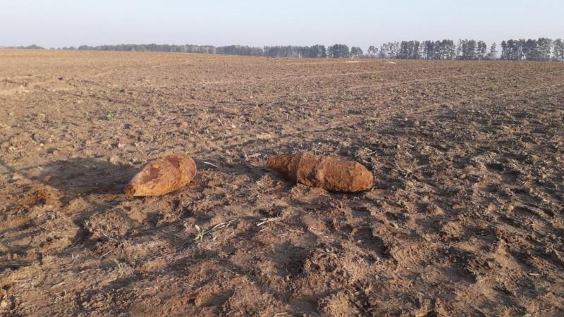Під Черніговом знайшли дві стокілограмові авіабомби