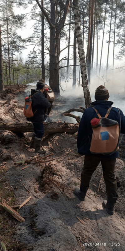 Лісівники п’яти районів Чернігівщини допомагають гасити пожежі на Житомирщині