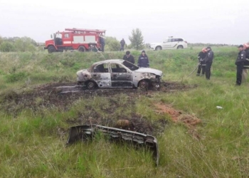 Чернігівець злетів у кювет та згорів заживо у власній машині