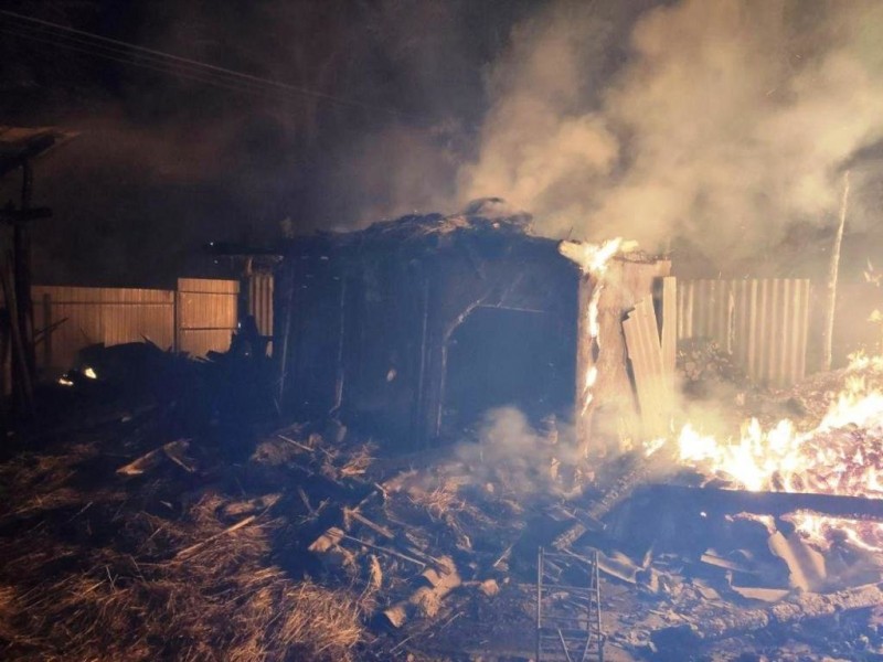 Згорів трактор і чотири споруди: на Чернігівщині лютув вогонь
