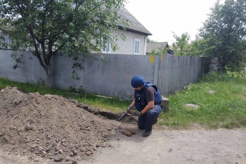 Смерть під парканом: на Чернігівщині край дороги знайшли снаряди