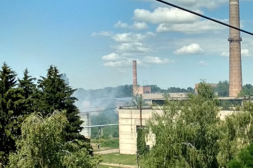 У Ніжині горить завод «Сільмаш»
