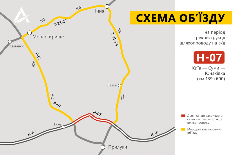 На Чернігівщині в рамках програми «Велике будівництво» триває реконструкція шляхопроводу через залізницю