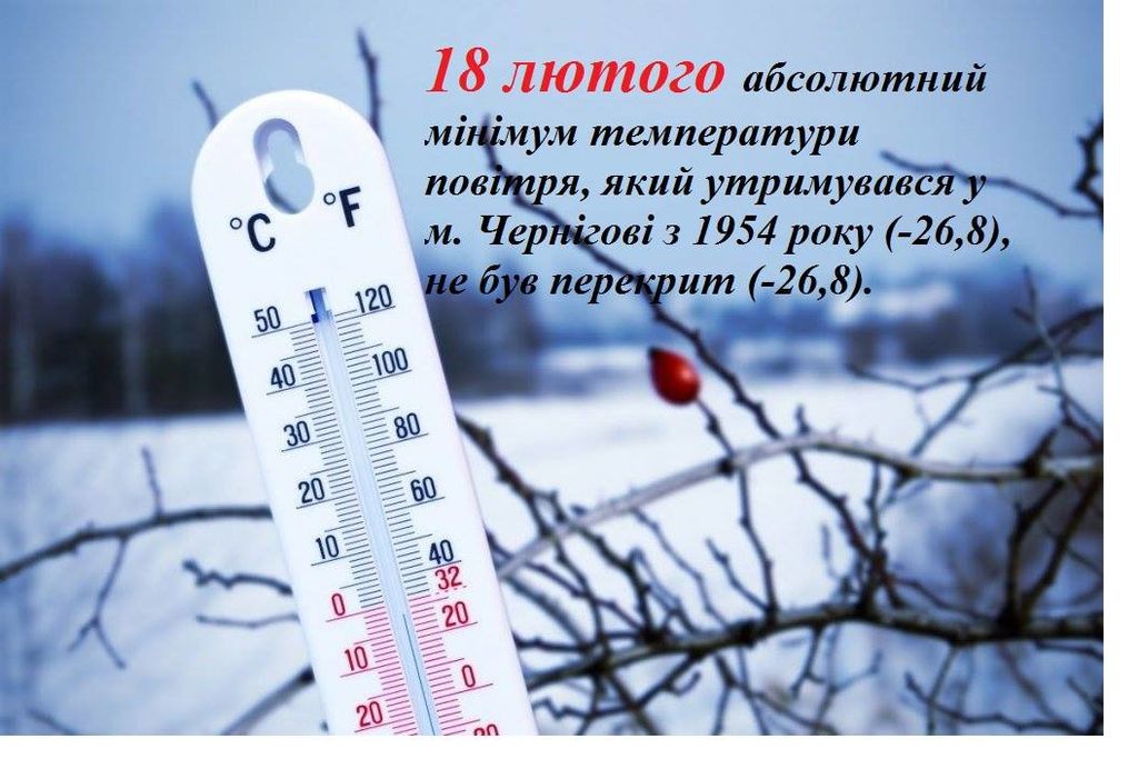 У Чернігові повторився майже 70-річний температурний рекорд