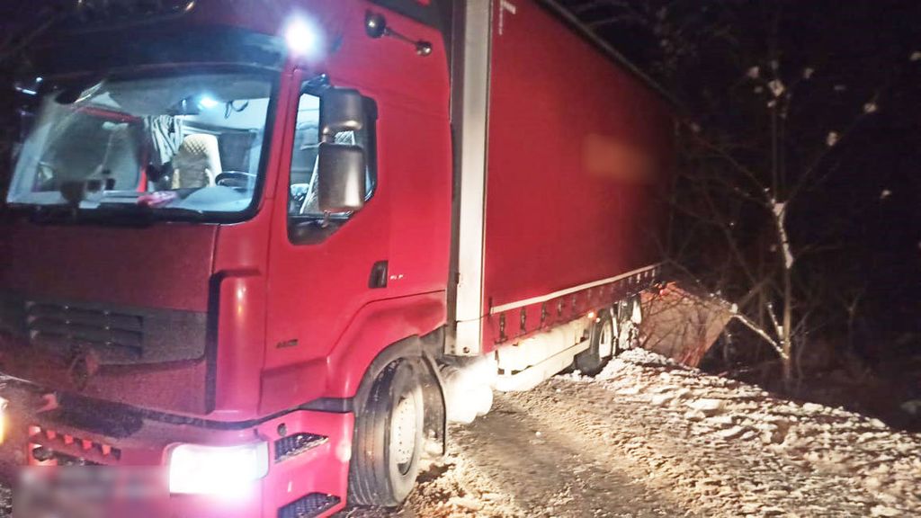 Причіп вантажівки, якою керував іноземець, перекинувся на Чернігівщині