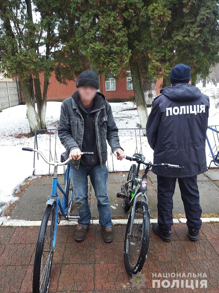 Зухвалого викрадача велосипедів затримали на Чернігівщині