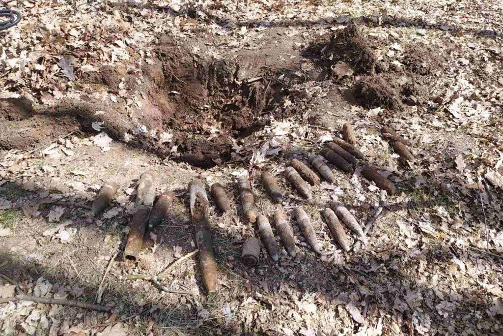 Небезпечна здобич: арсенал боєприпасів знайшли чорні археологи в лісі на Чернігівщині