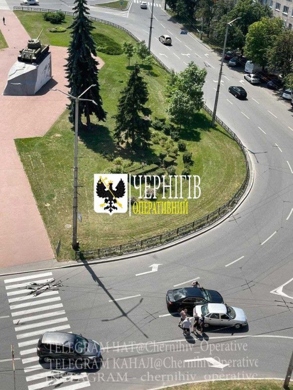 ДТП на Кругу у Чернігові (Фото. Відео)