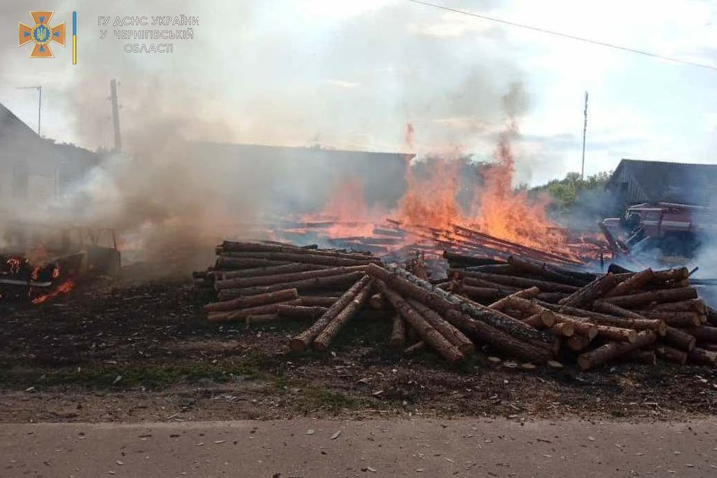 Діти гралися з вогнем: на Чернігівщині горіли два будинки, авто, паркан та стовпи
