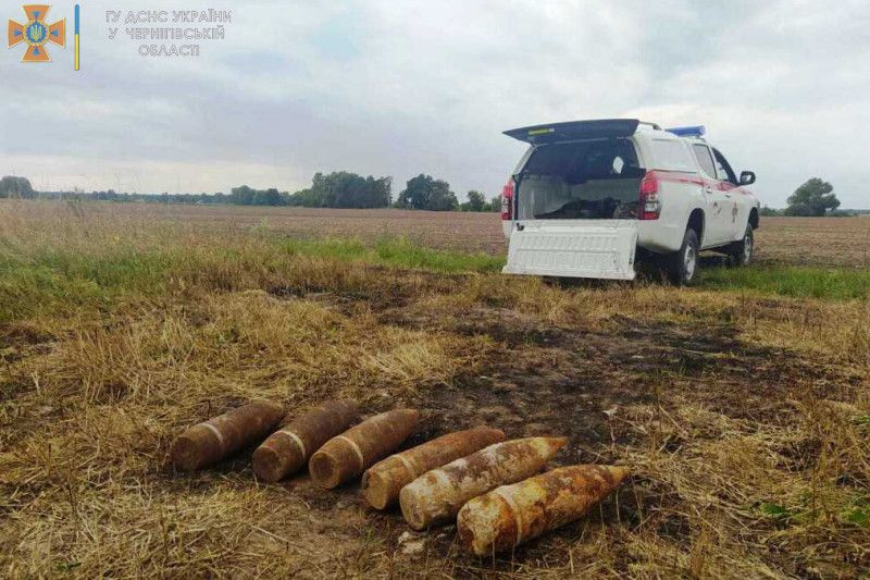 На Чернігівщині «чорні археологи» знайшли снаряди