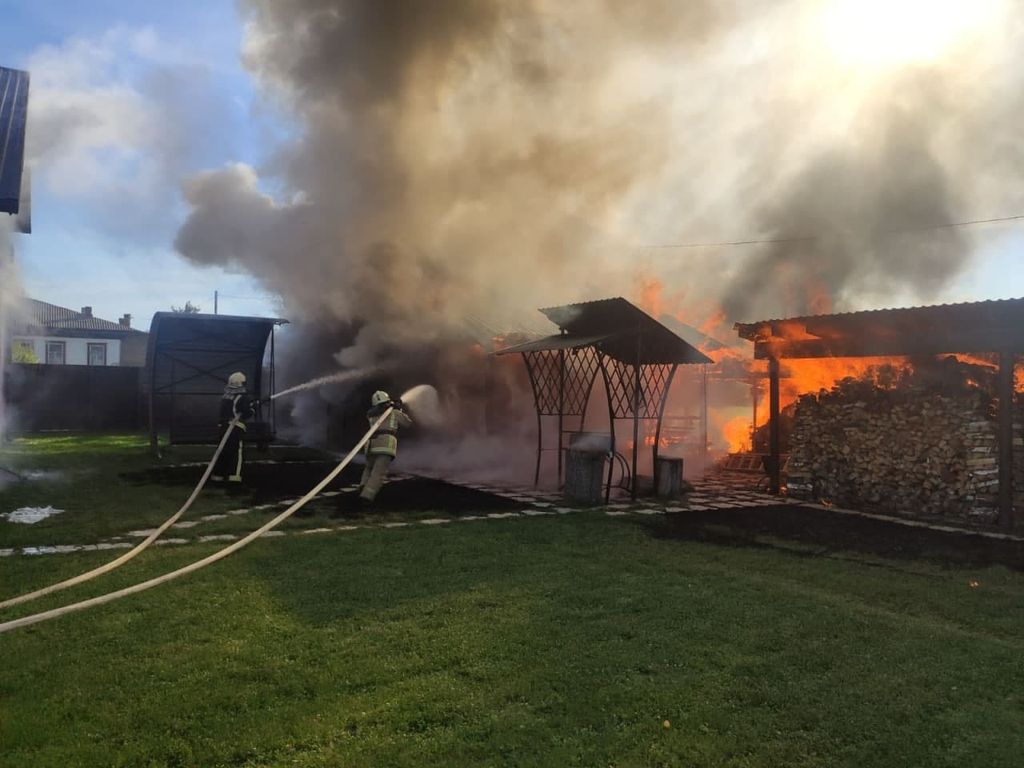 На Чернігівщині протягом доби згоріли дві лазні. ФОТО