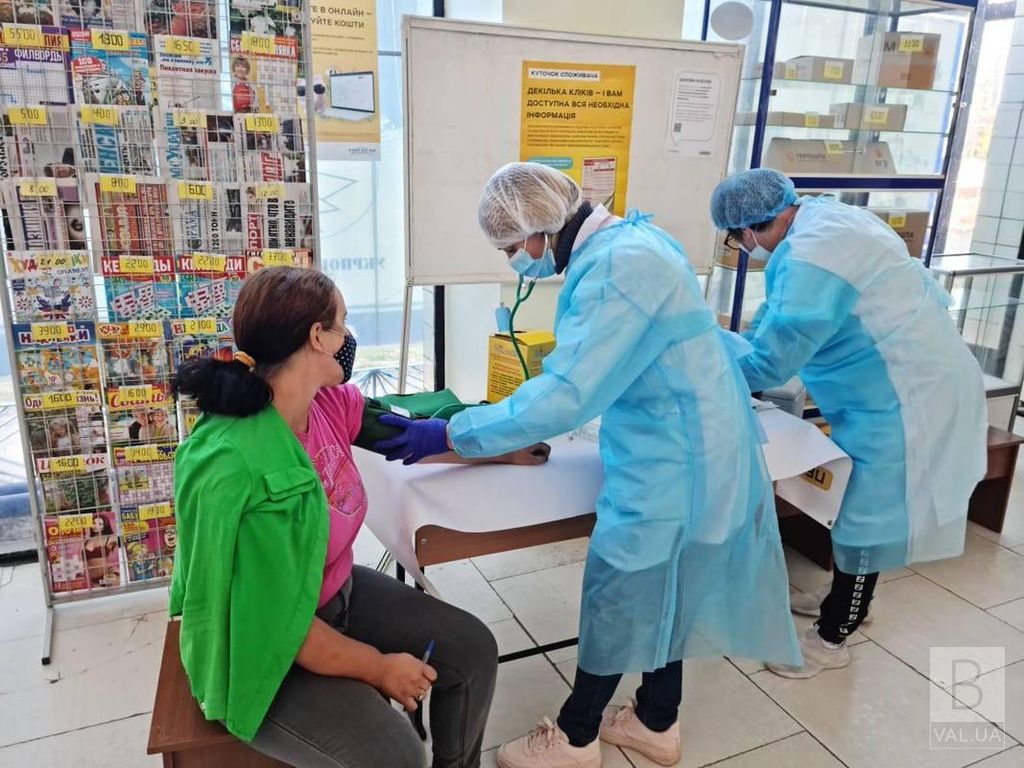 На Чернігівщині в 21 відділенні «Укрпошти» можна щепитися проти коронавірусу