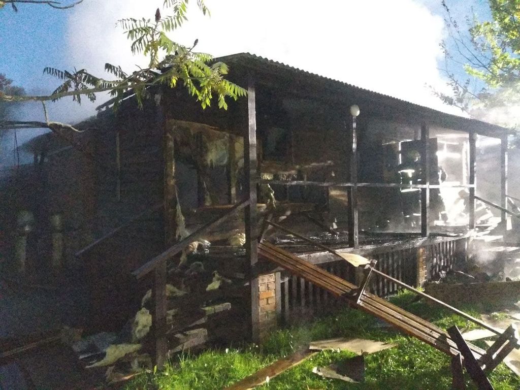 На Чернігівщині протягом доби згоріли дві лазні. ФОТО