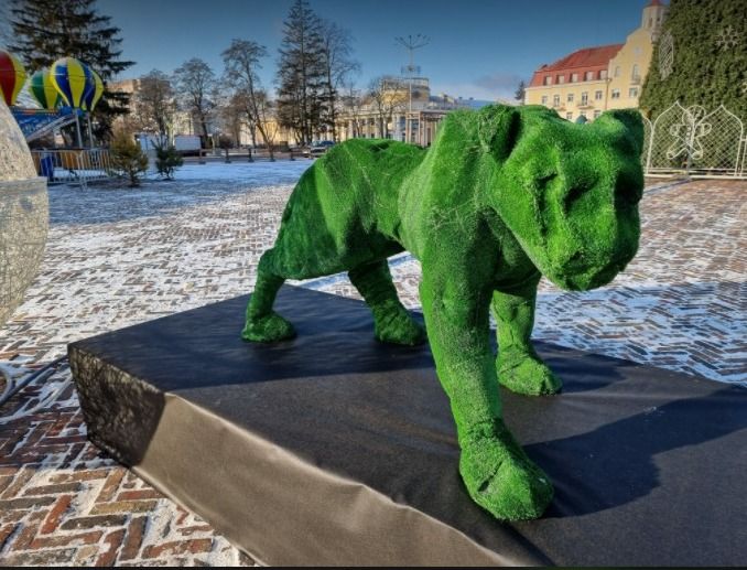 На Красній площі з'явився зелений тигр. ФОТОфакт