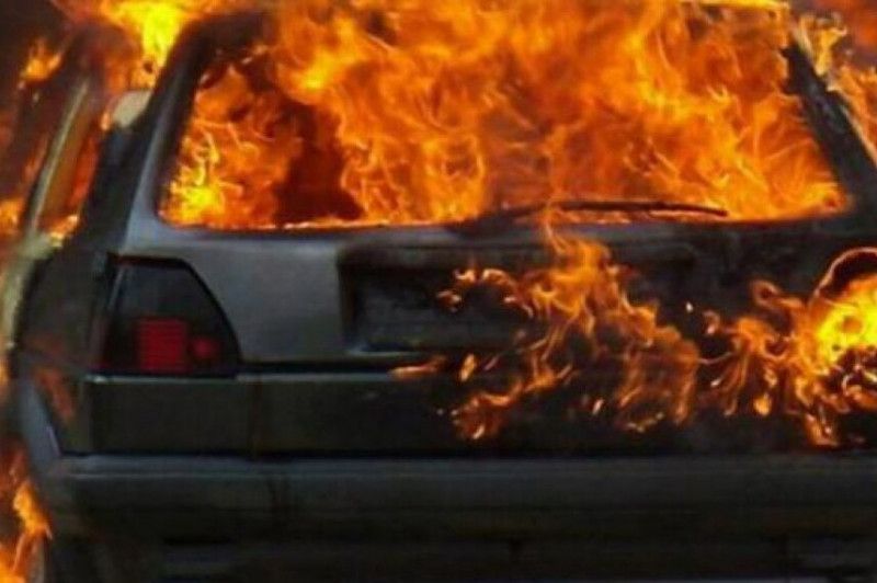 У Прилуках загорілася автівка Skoda