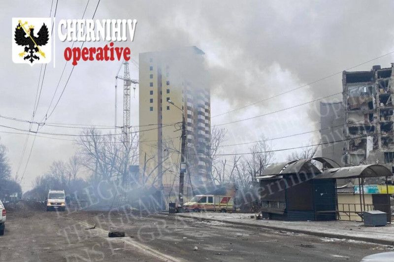 За минулу добу у Чернігові сталося 8 пожеж через обстріли окупантів