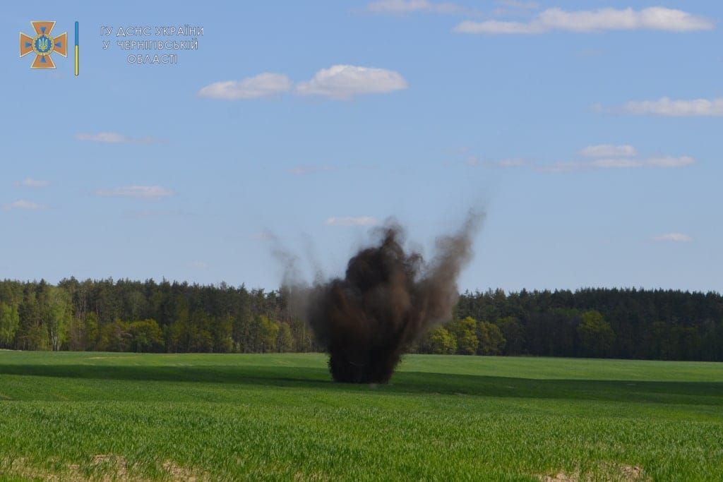 На Чернігівщині за добу піротехніки знешкодили майже 300 вибухонебезпечних предметів. ФОТО