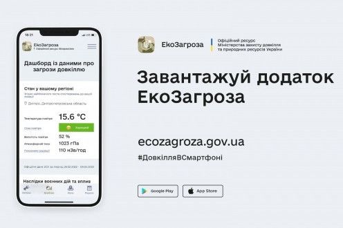 Міндовкілля запустило мобільний додаток “ЕкоЗагроза”