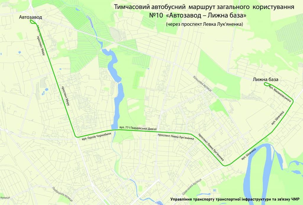 У Чернігові запрацює автобусний маршрут, який з'єднає мікрорайони ЗАЗ і Сіверянка