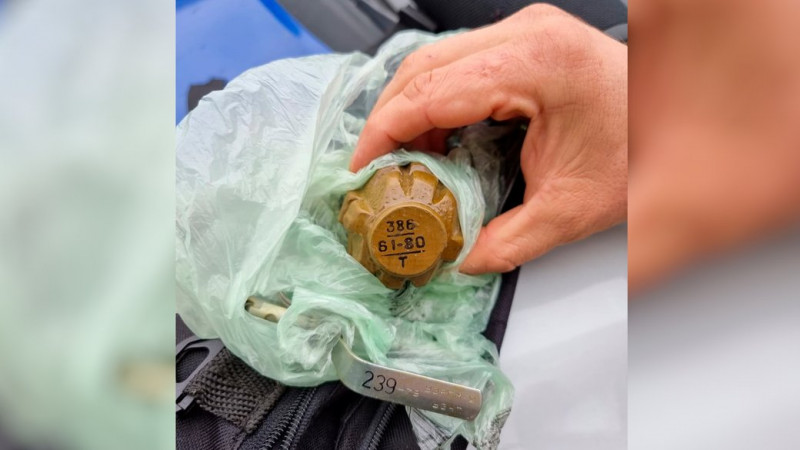 У Чернігові поліцейські знайшли у перехожого ручну гранату