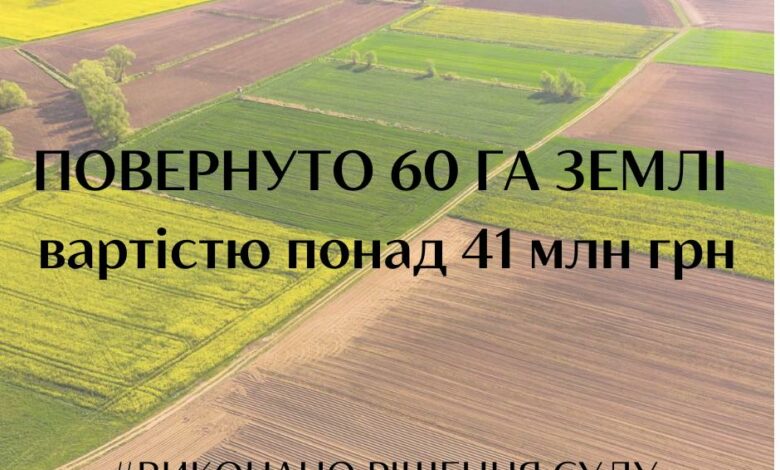Михайло-Коцюбинській громаді повернуто землі вартістю понад 41 млн грн