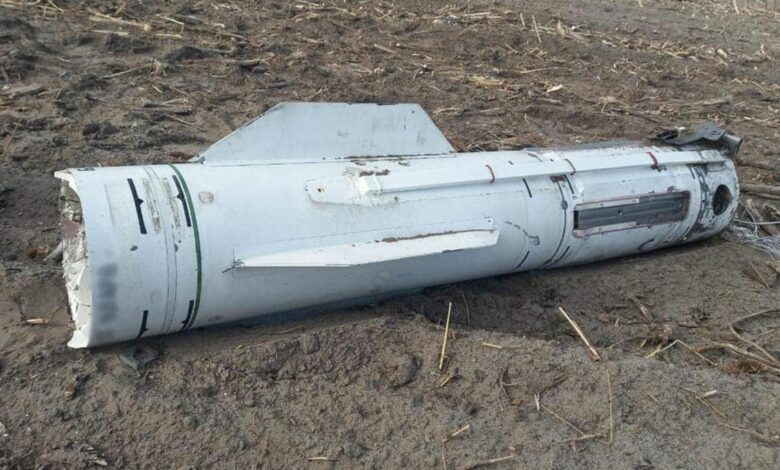 Поліцейські показали збиту ворожу ракету над Чернігівщиною (Фото)