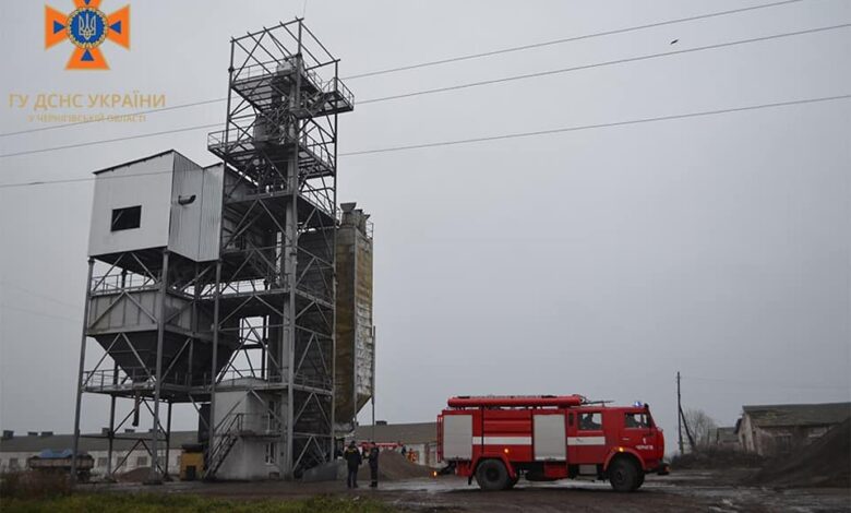 На Чернігівщині виникла пожежа в сушарці