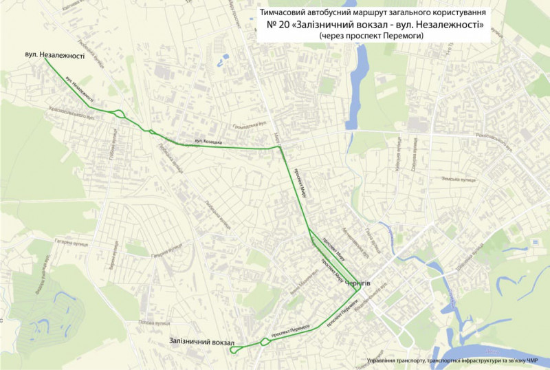 Наступного тижня до Чернігова повертаються старі автобусні маршрути