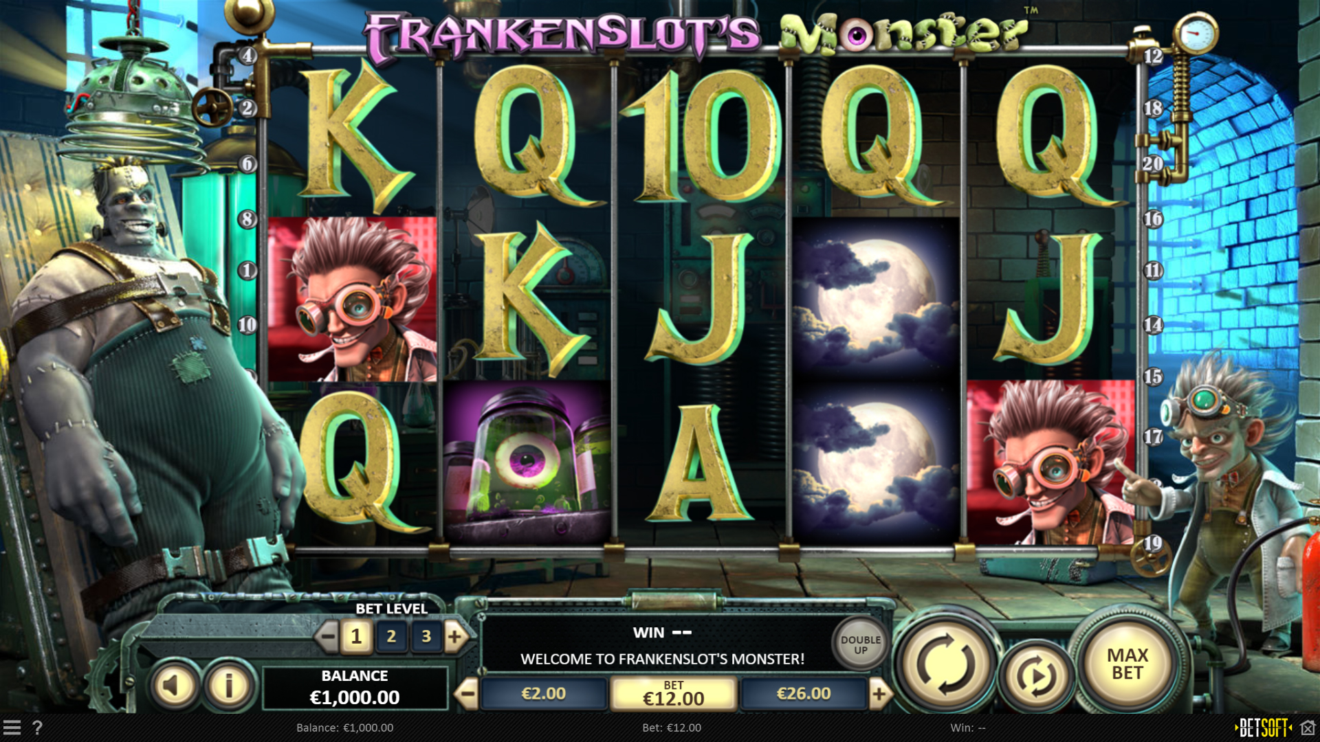 Заробляємо гроші разом із потворою Франкенштейну у Frankenslot’s Monster от Betsoft