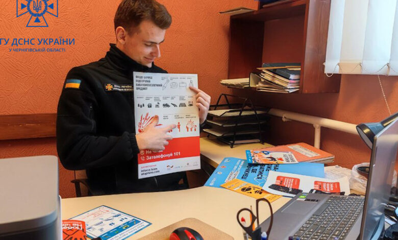 Чернігівська область: рятувальники проводять для школярів «Уроки безпеки»