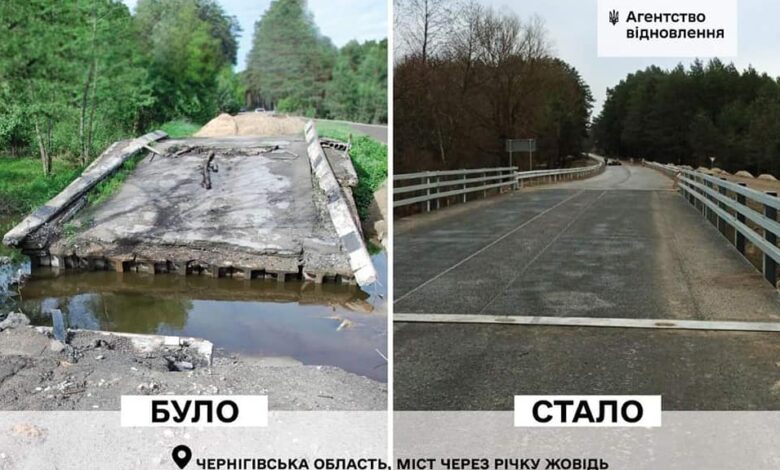 На Чернігівщині відкрили рух ще двома відбудованими мостами