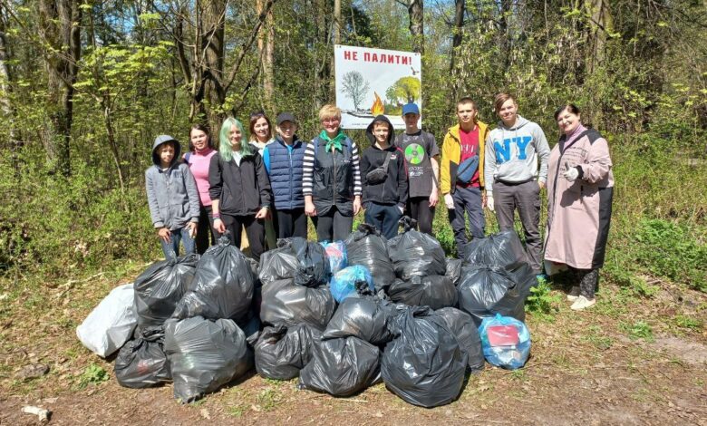 Прибирання парку та висадка дерев: у Ялівщині відбулася екологічна акція (Фото)