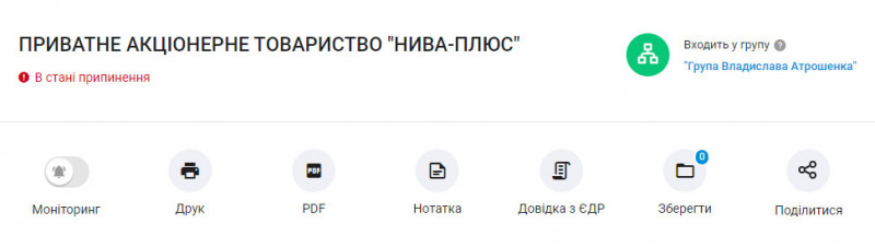 Атрошенко і Куліч ліквідовують одне із своїх підприємств