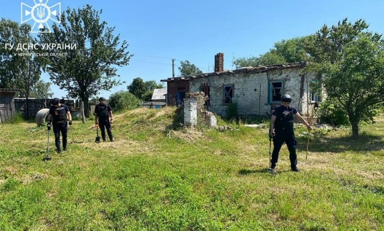 На Чернігівщині піротехніки продовжують вилучати вибухонебезпечні предмети (Фото)