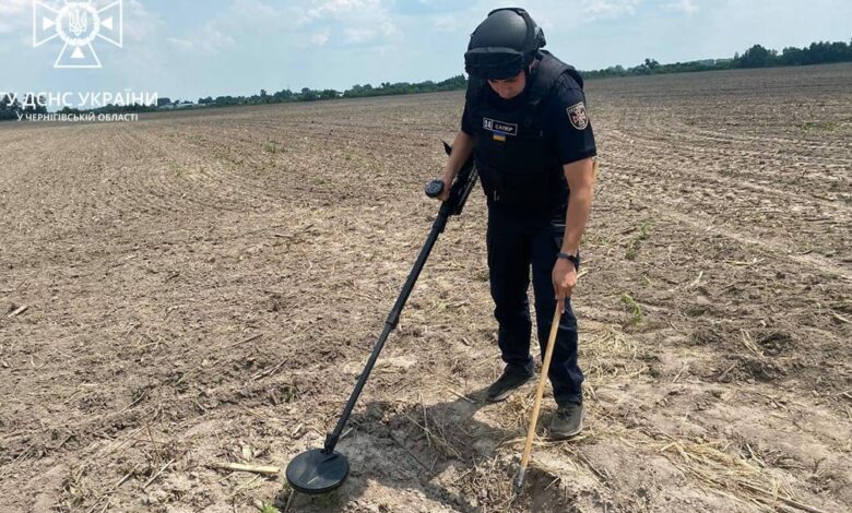 На Чернігівщині сапери виявили 26 вибухонебезпечних предметів