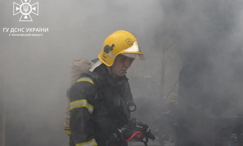 У Чернігові вогнеборці ліквідували загоряння в приватному господарстві (Фото)