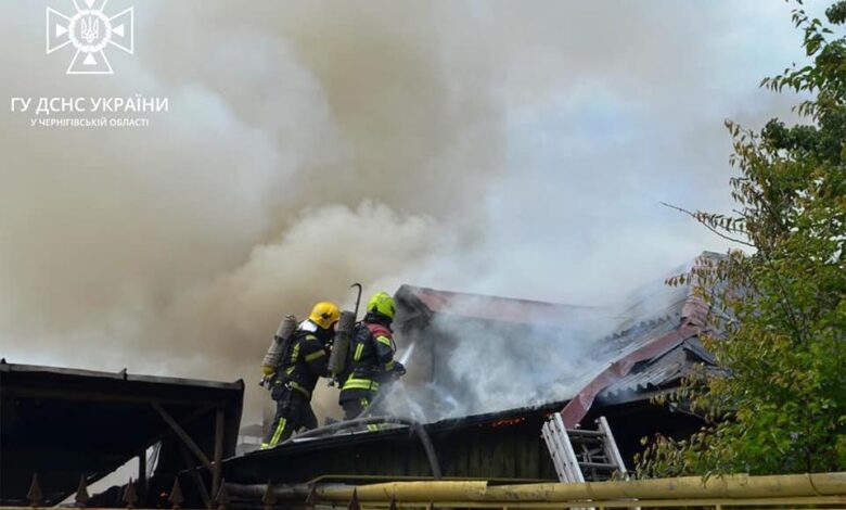 У Чернігові вогнеборці ліквідували загоряння в приватному господарстві (Фото)
