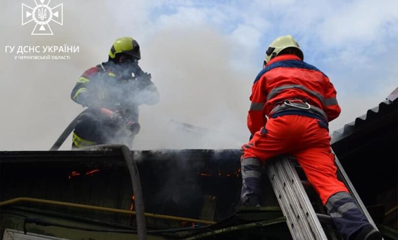 У Чернігові вогнеборці ліквідували загоряння в приватному господарстві (Фото)