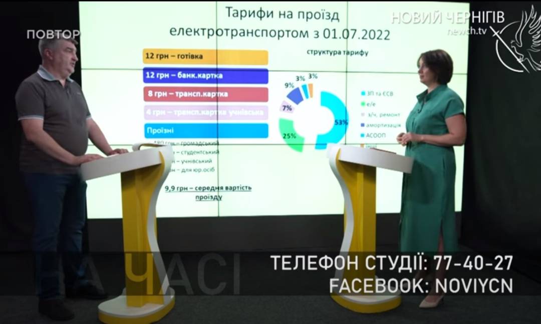 Про роботу КП "ЧТУ", його відновлення та перспективи на майбутнє — у телепрограмі "На часі"