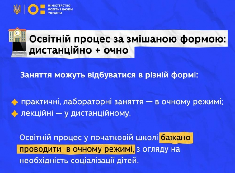 Як буде відбуватися навчання у школах з 1 вересня: відповіли в МОН