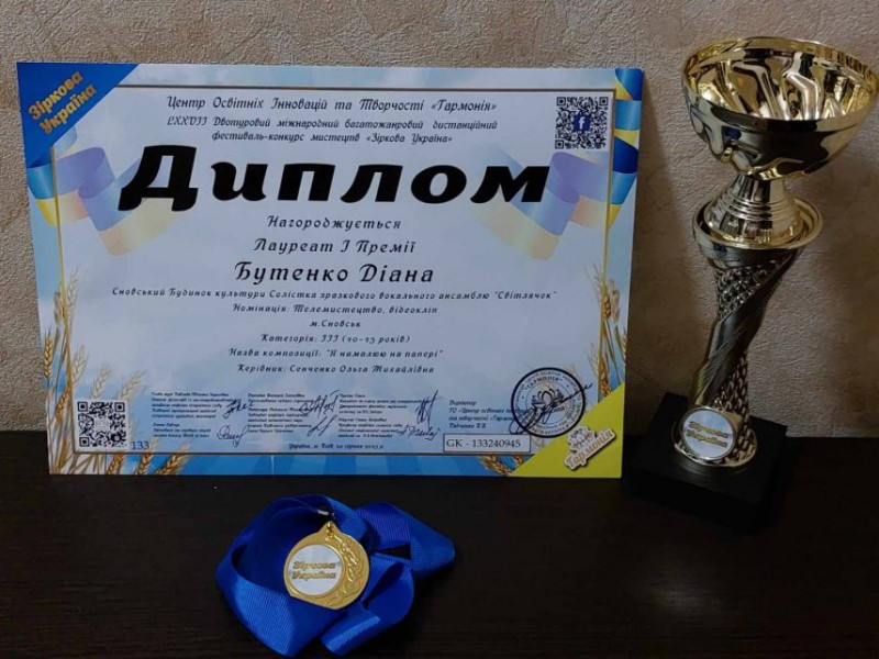 Солістка із Сновська перемогла на міжнародному конкурсі