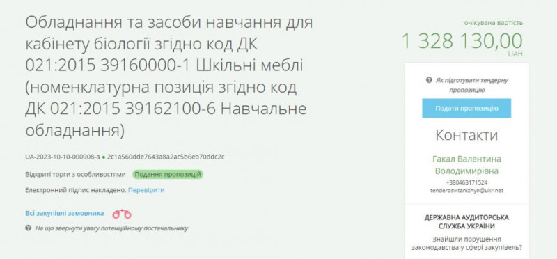 Ніжинська міськрада має намір закупити гербарії та біологічне обладнання на 1,3 млн. грн.