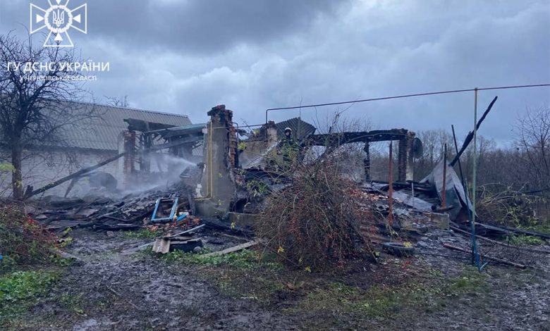 На Чернігівщині під час пожежі житлового будинку загинуло подружжя