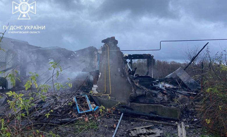 На Чернігівщині під час пожежі житлового будинку загинуло подружжя
