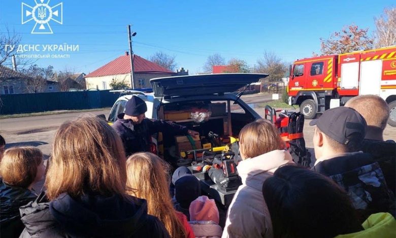 Школяри із громади на Чернігівщині побули рятувальниками (Фото)