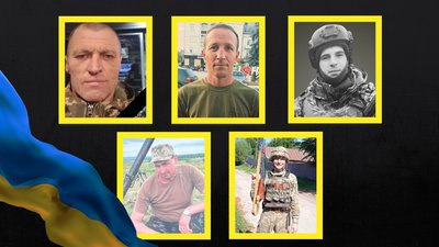 На Чернігівщині попрощалися з п'ятьма військовослужбовцями, які загинули в боях